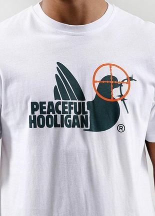 Мужская футболка peaceful hooligan