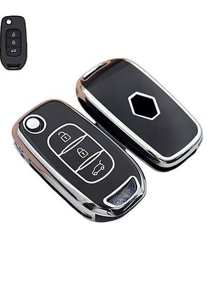 Чехол на выкидной ключ renault kadjar captur megane sandero stepway logan clio arkana