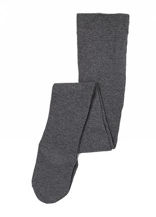 Колготки хлопковые однотонные для девочки h&m 0619739057_0665542 092 см (18-24 months) графитовый