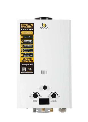 Газова колонка дим. sabio 8 л white (jsd16-a21)