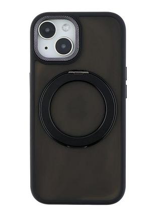 Чехол tpu+pc magsafe 360 spin case apple iphone 13 black (36811_3609253)