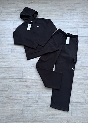 Оригінал! сша! жіночі спортивні костюми puma elevated essentials jacquard 690349-01 новий стан