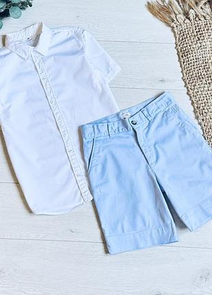 🥑набір на 9/10 р як новий ціна -380 г🌿сорочка нм шорти river island гарно тягнуться , д-38 см пояс -31 см