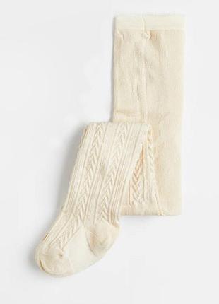 Колготки ажурні для дівчинки h&m 1075984-001 086-92 см (12-24 months) бежевий