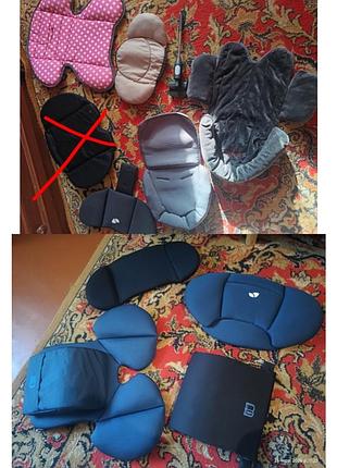 Подголовники в автокресла,вкладыши, держатель зонта