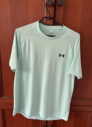 Спортивна футболка чоловіча under armour мʼятна розмір м