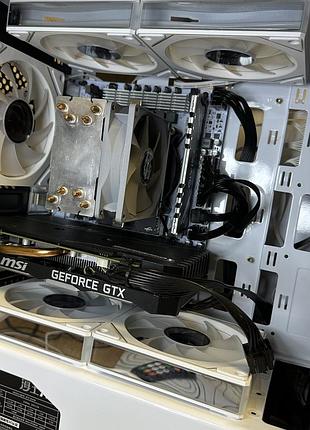 Вентилятори для корпусу пк білого кольору pccooler argb wh 5шт + контролер