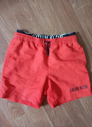 Шорты пляжные унисекс р s/m calvin klein