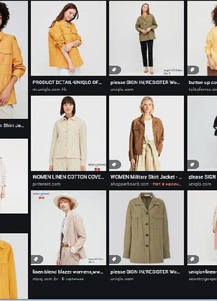 Рубашка льняная uniqlo : women linen cotton blend shirt jacket, р.м на хл если по телу