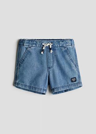 12-18 месяцев 86 см h&amp;m новые фирменные легкие джинсовые шорты шортики малышу оригинал