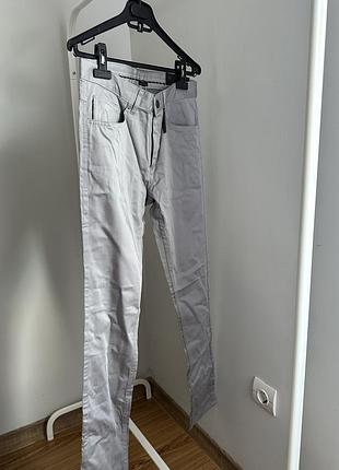 Нові чоловічі сірі штани чинос zara man skinny fit