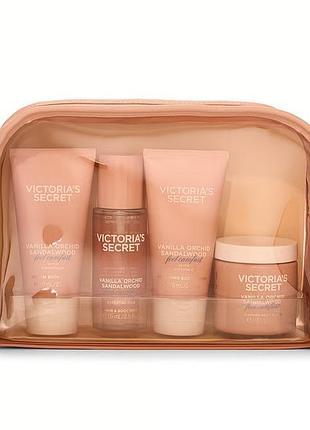 Подарунковий набір victoria's secret vanilla orchid sandalwood body care gift set оригінал з сша