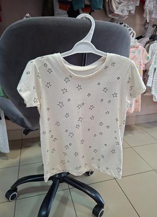 Новая детская футболка для девочки, 92 размер, 100% хлопок, primark