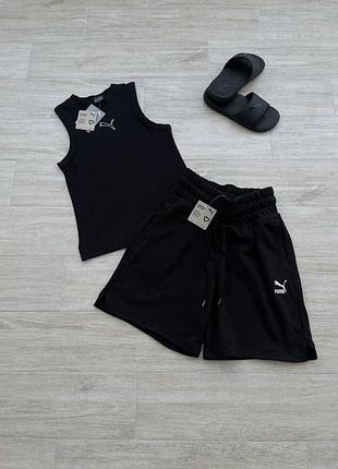 Оригінал! сша! жіночі костюми puma her + puma classics шорти + топ новий стан