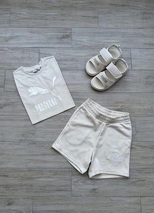 Оригинальн! сша! женские костюмы шорты + футболка puma новое состояние лето