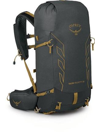 Рюкзак osprey talon velocity 30 dark charcoal/tumbleweed yellow розмір s/m