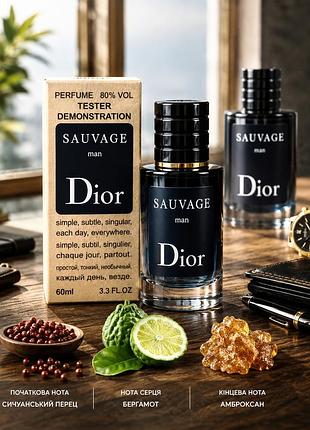 Sauvage🔵легендарный мужской аромат 60 мл эмераты 🇦🇪