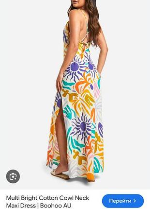 Сукня -максі жіноча нова  бавовна boohoo оригінал!!!