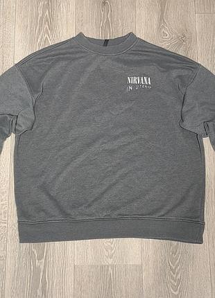 Свитшот h&amp;m принтом nirvana 2