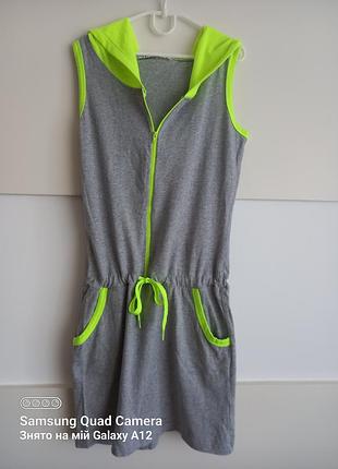 Молодежное платье-ходе с карманами zara