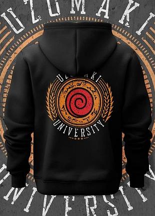 Худи мужское с принтом наруто uzumaki university размер 48 anime1168