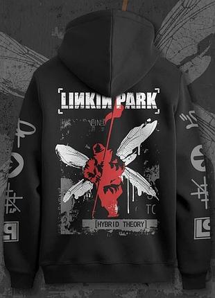 Худі для підлітка хлопчика з принтом linkin park hybrid theory orange cla140140ic розмір 140 anime11259