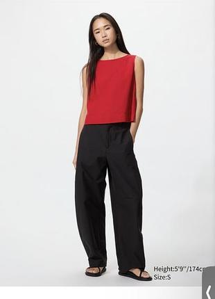 Штани uniqlo jersey barrel leg чорні m нові