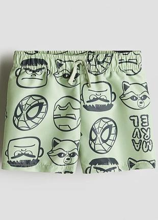 Пляжные шорты h&amp;m marvel для мальчика 128-140 см