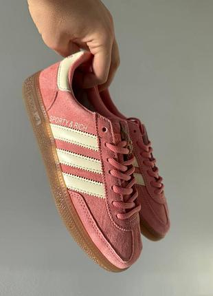 😍 жіночі кросівки adidas sporty & rich pink