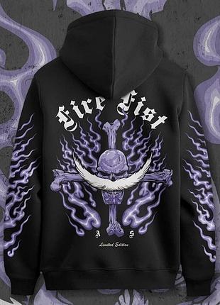 Худі для підлітка хлопчика з принтом ван піс fire fi140t purple edition розмір 180 anime11253