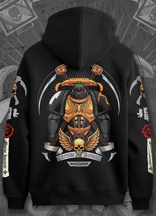 Худі для підлітка хлопчика з принтом warhammer 40k 140cythe140 of the emperor розмір 170 anime11250