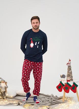 Чоловіча піжама зі штанами merry christmas для всієї родини 2xl