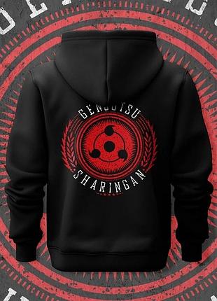Худі чоловіче з принтом наруто genjutsu sharingan розмір 46 anime1172