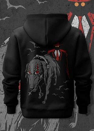 Худі чоловіче з принтом hellsing black dog розмір 46 anime1202