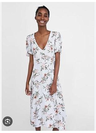 Льняное платье от zara