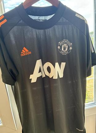 Тренувальна футболка adidas manchester united чорна l