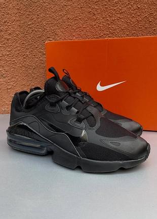 Оригінальні повсякденні чоловічі кросівки nike air max infinity 2 43.5-44.5 розмір 28.5 см чорного кольору