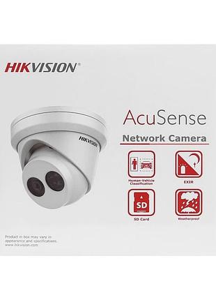 4мп acusense ip камера hikvision ds-2cd2343g2-iu (2.8 мм) біла