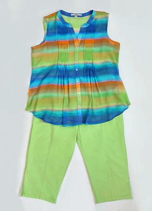 Женский костюм большого размера на лето