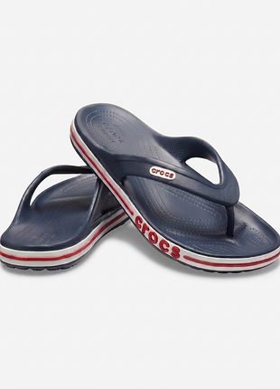 В'єтнамки crocs bayaband flip м10 (28 см) сині/сірі нові, без бірок