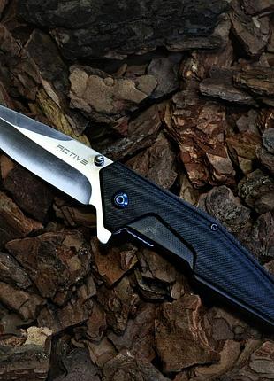 Складний ніж active з високоякісної нержавіючої сталі, накладки g10
