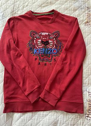Світшот kenzo tiger червоний
