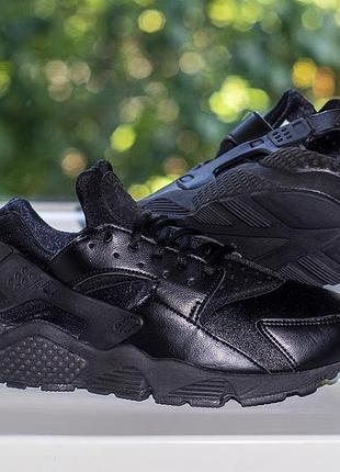 Кросівки nike air huarache running women's 833662 triple black 38 р. оригінал