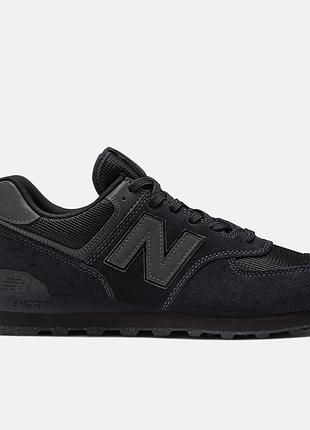Чоловічі кросівки new balance 574 core black ml574eve оригінал