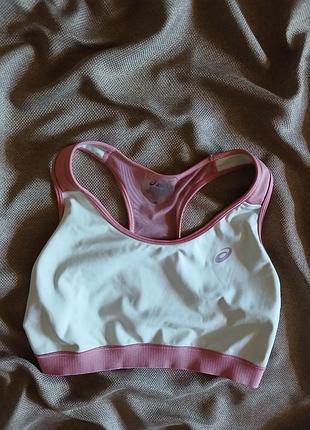 Спортивний топ asics color block bra  оригінал / спортивний бюстгальтер