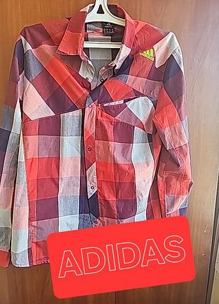 💯adidas. фирменная рубашка-рубашка унисекс