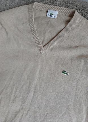 Кофта lacoste v-neck wool 3