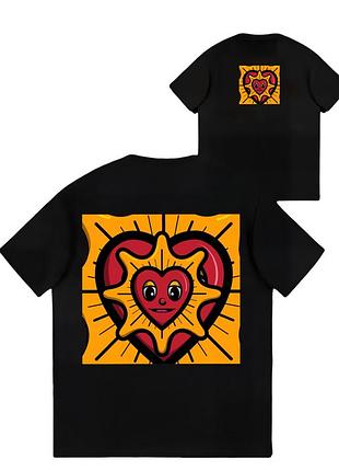 Мужская футболка glo gang logo унисекс гло гэнг тишка черная