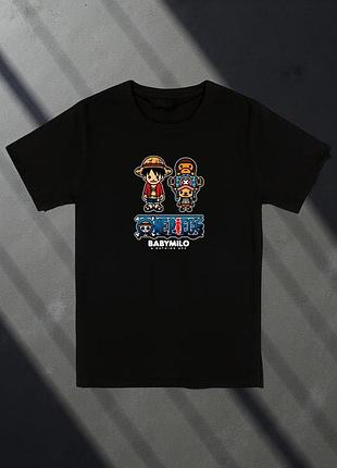 Мужская футболка bape a bathing ape baby milo унисекс бейп черная