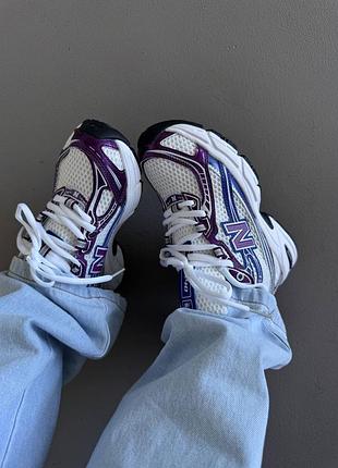 Жіночі кросівки new balance 740 | white / purple metallic premium